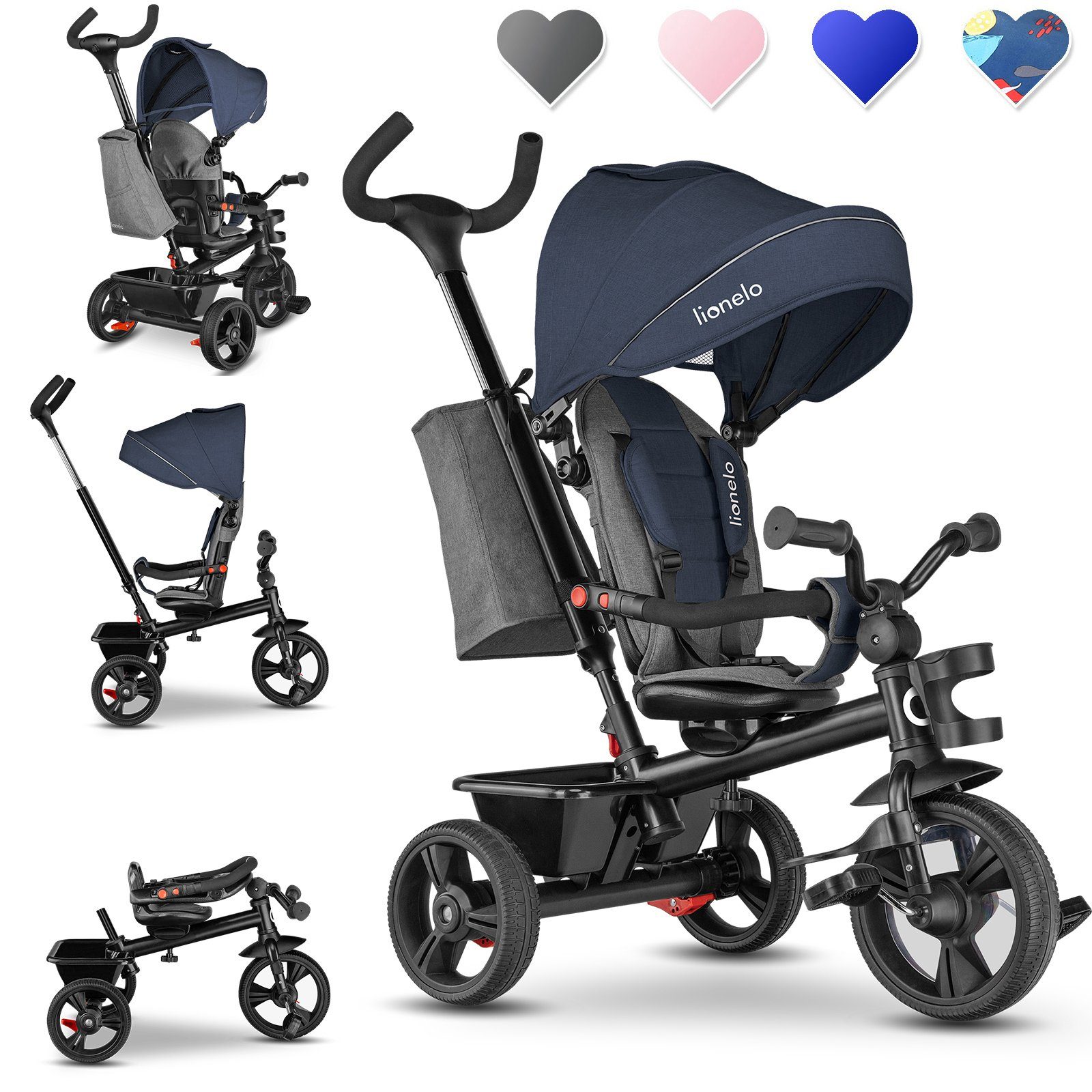 Dreirad-Kinderwagen HAARI