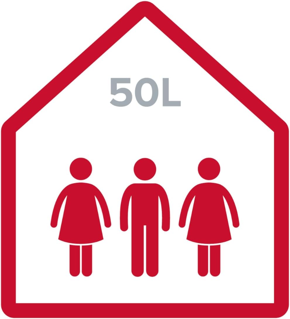 Ariston Velis Dune Wifi - Scaldabagno Elettrico 50 Litri Verticale e Orizzontale 275x506x776 - Boiler Elettrico 2 Serbatoi, Funzione ECO-EVO e Check Temperatura Remoto, Classe B, Compatibile con Alexa