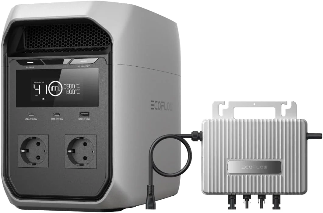 EcoFlow DELTA 3 Classic Tragbare Powerstation & STREAM Mikrowechselrichter
