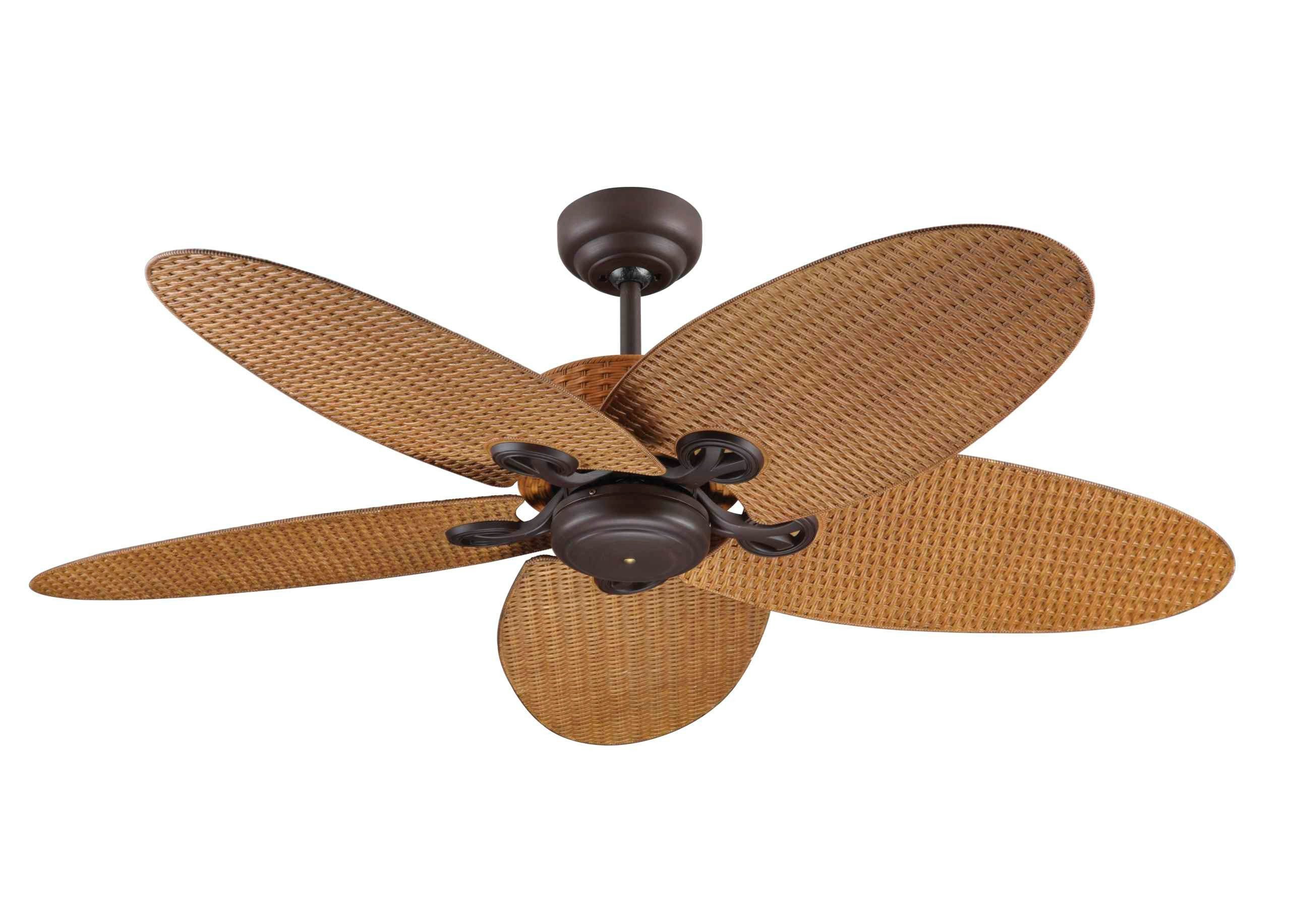 Deckenventilator Deckenventilator Fijian II Braun mit Wandschalter