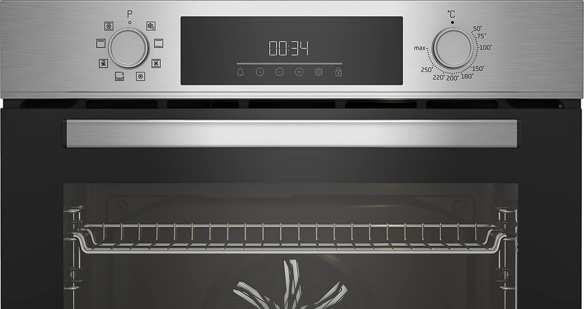Einbau-Backofen 60 cm mit 72 l Volumen, 8 Heizarten und Dampfreinigung SteamShine, AeroPerfect für gleichmäßiges Backen