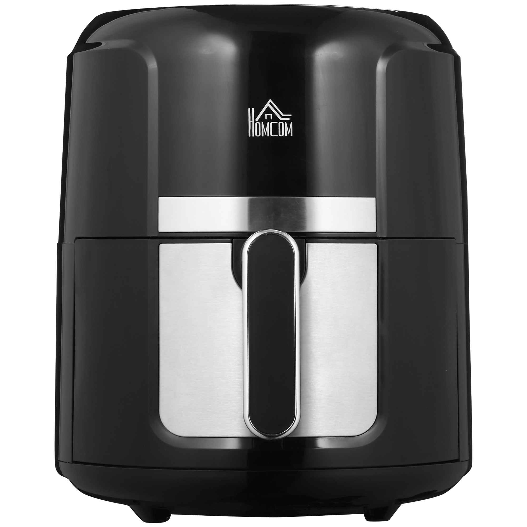 HOMCOM Heißluftfritteuse 4L, 12 Programme, 80-200° C Temperatur, Antihaftbeschichtung, Schwarz