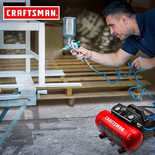 Craftsman CMXECXA0200141A   Compressore d'aria portatile, 1,5 litri da 3/4 HP da 1,5 litri a 90 psi, serbatoio d'aria senza olio, strumento elettrico : Amazon.it: Fai da te