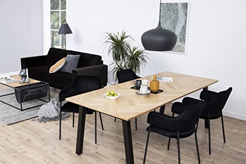 AC Design Furniture Lisette Sedia da Pranzo, Nero, H: 82 x B: 54 x T: 55 cm : Amazon.it: Casa e cucina