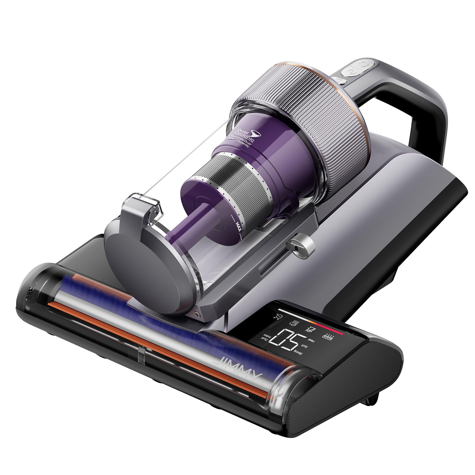 Milbensauger BX8 Pro 600 W 17 kPa Saugkraft UV-C-Desinfektion 65 °C Graphen-Heiztechnologie für Matratzen und Sofa