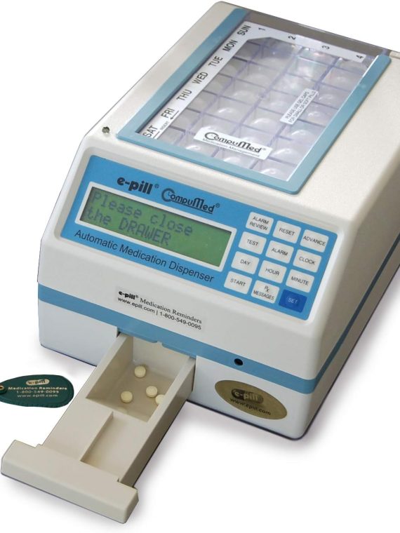 CompuMed – Distributore automatico di pillole antimanomissione – Alimentato a corrente alternata
