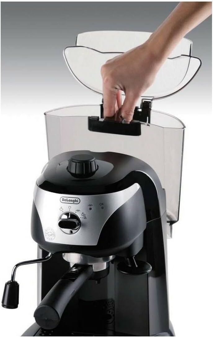 De'Longhi EC221.B macchina per caffè espresso con pompa in Acciaio inoxidabile, 1100W, 1L, nero