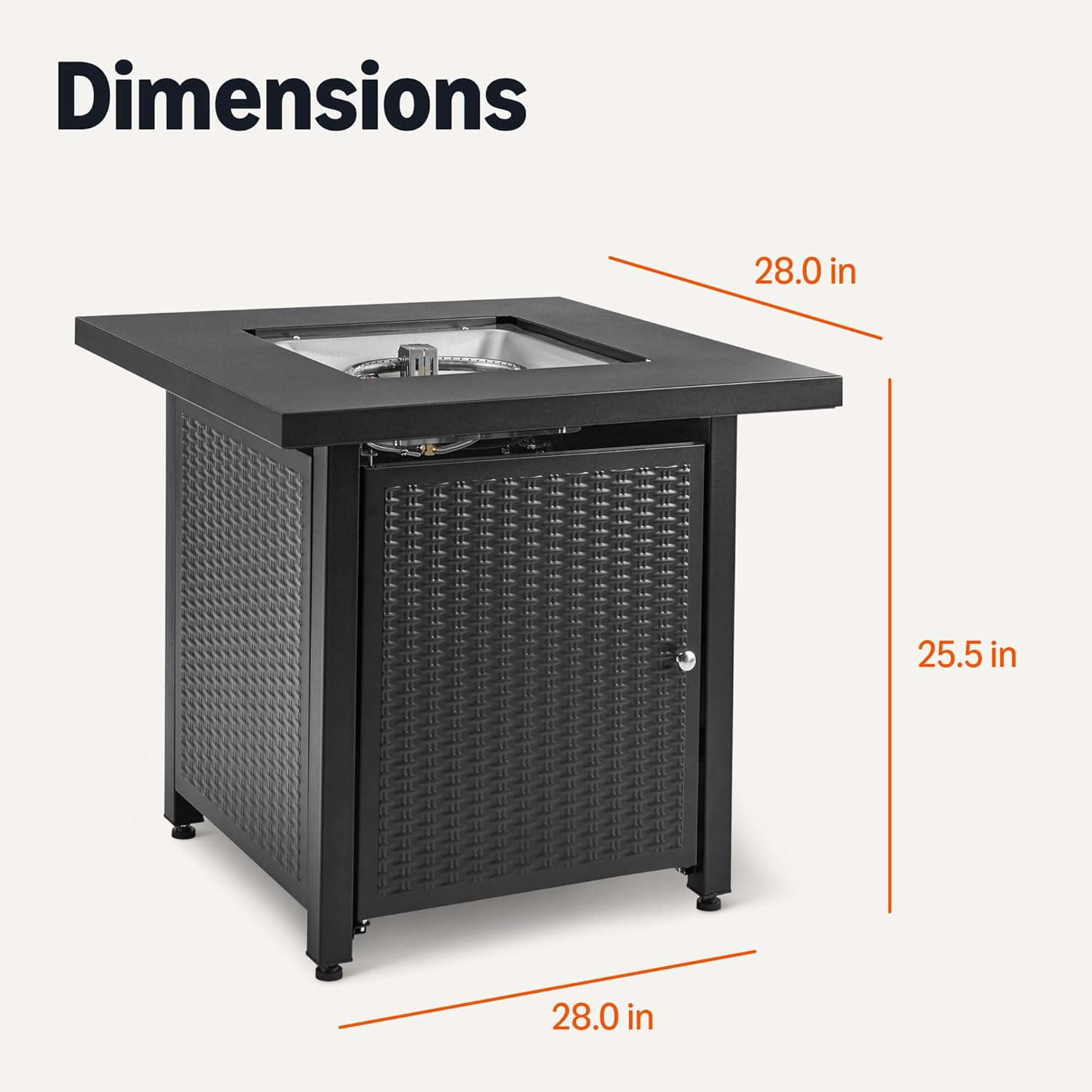 Amazon Basics Fire Table, 50,000 BTU, 28