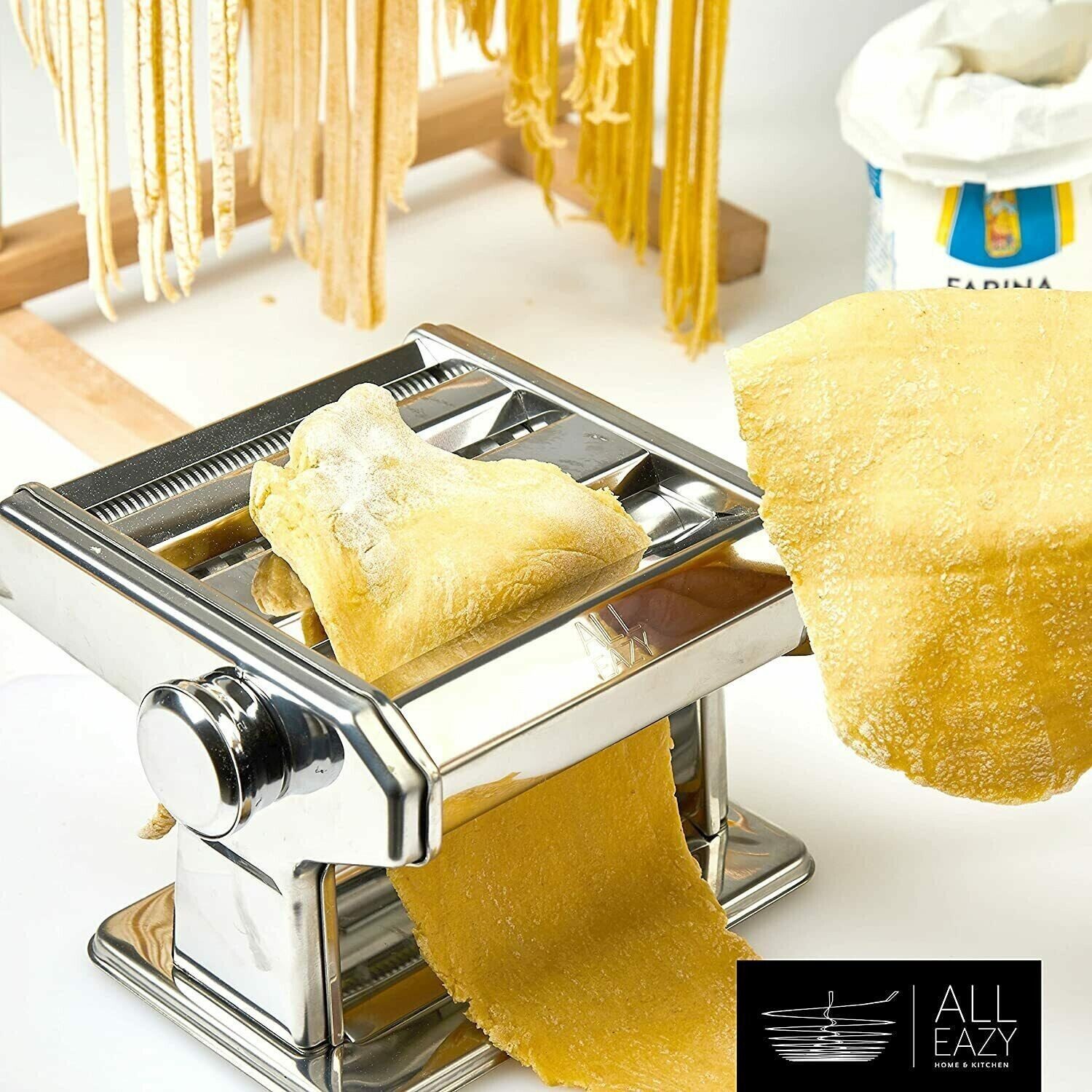 Nudelmaschine Nudelmaschine aus Edelstahl Pastamaker 3 in 1 Pastamaschine Nudeln
