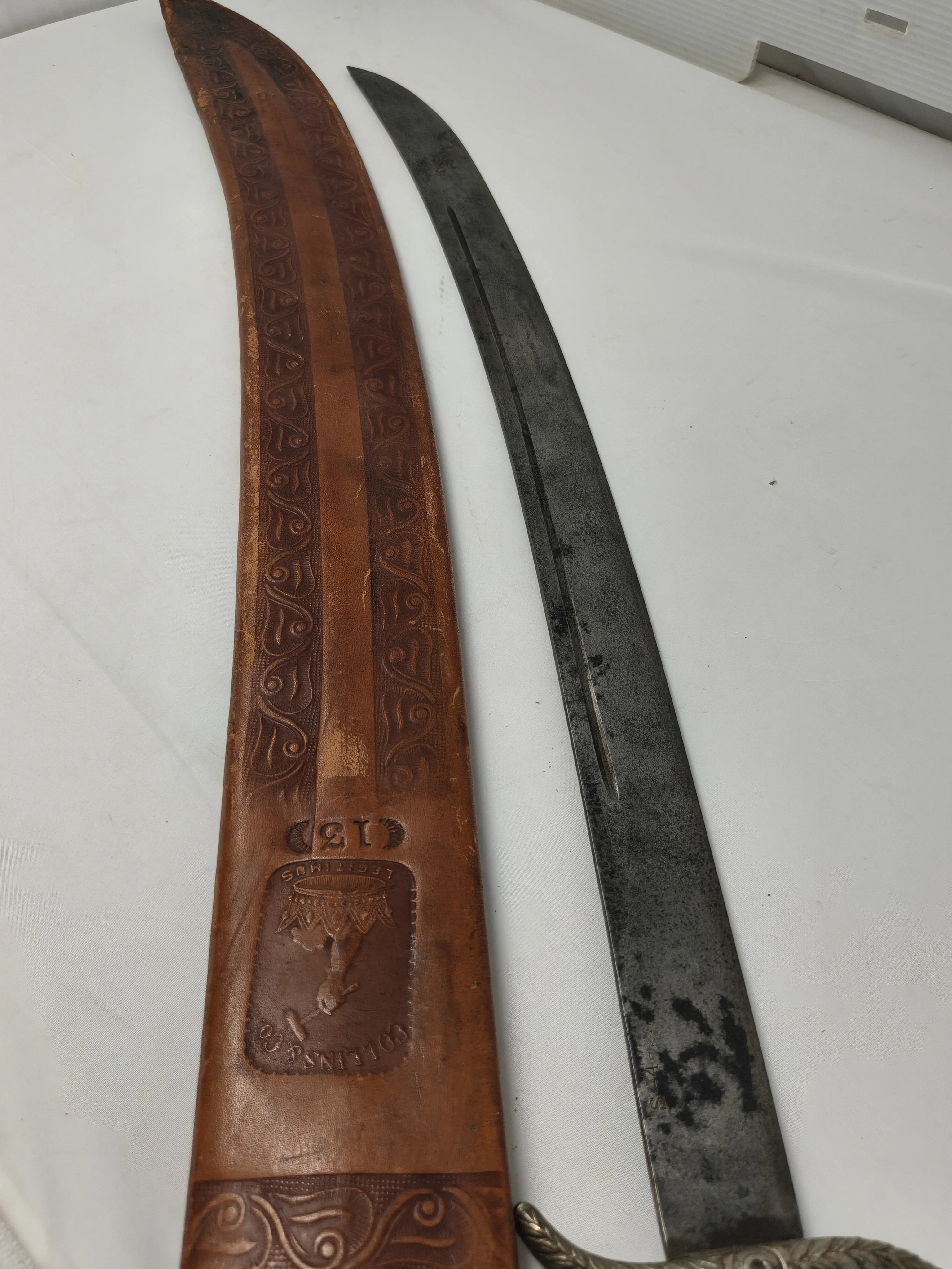 Collins Model curved blade. Spanish American War.