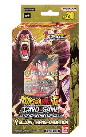 Dragon Ball Super Card Game Zenkai -YELLOW TRANSFORMATION- (YELLOW) SD-20