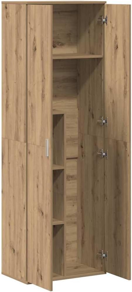 vidaXL Alto Mobile Rovere Artigianale 60 x 35 x 180 cm, Elegante Armadio Alto, Moderno Mobile Rettangolare, Resistente Legno, unità per organizzare con Stile