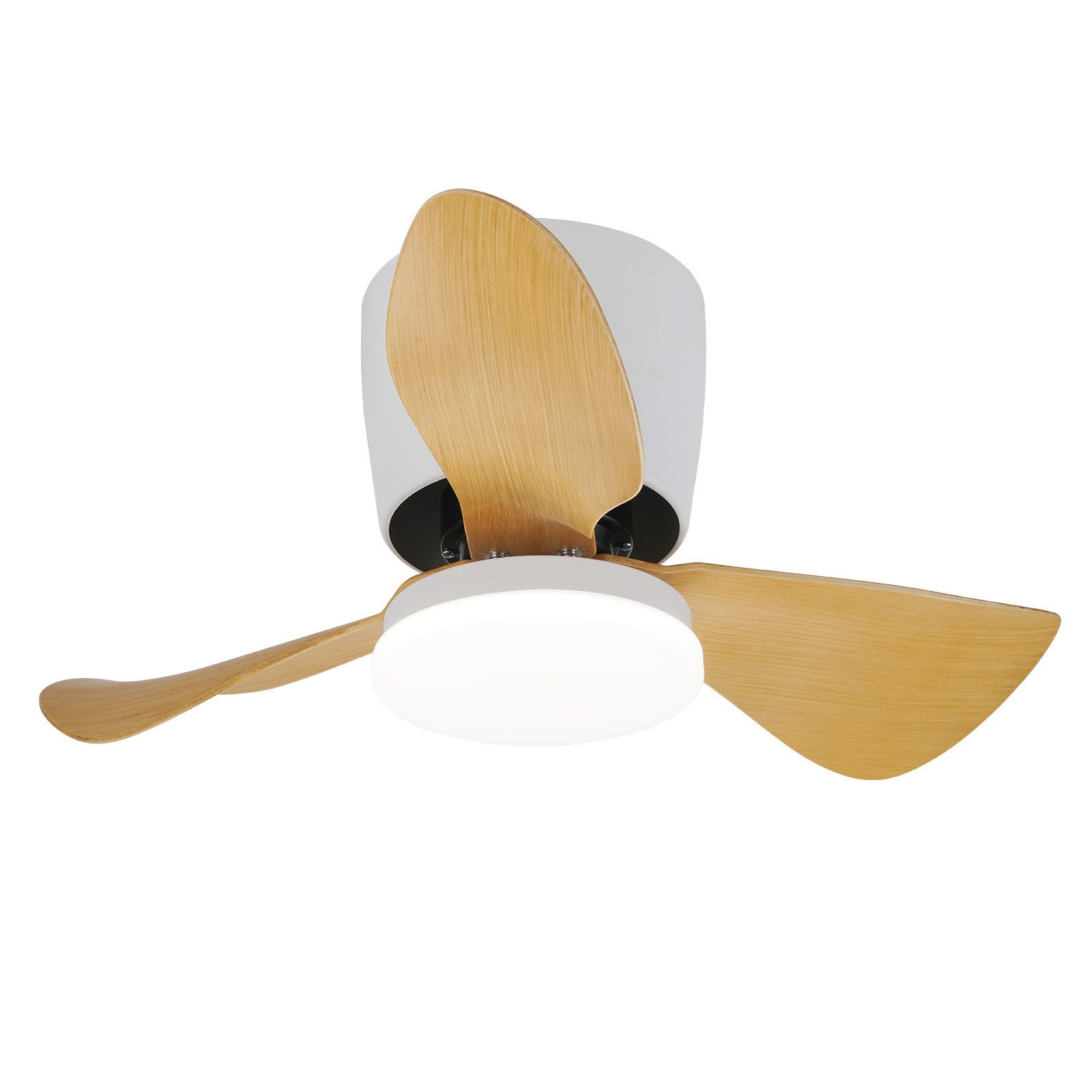 Deckenventilator mit Beleuchtung Leise 70CM Dimmbar Deckenlampe 6-Gang Wohnzimmer