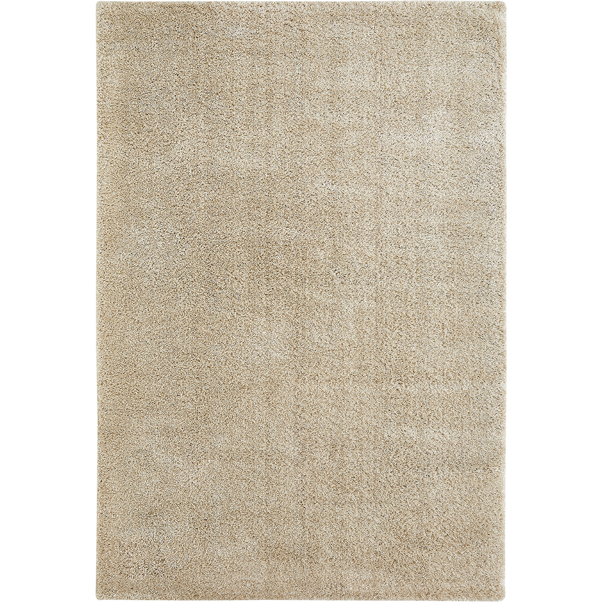 HOMCOM Hochflor Teppich Beige 150 x 80 x 4 cm