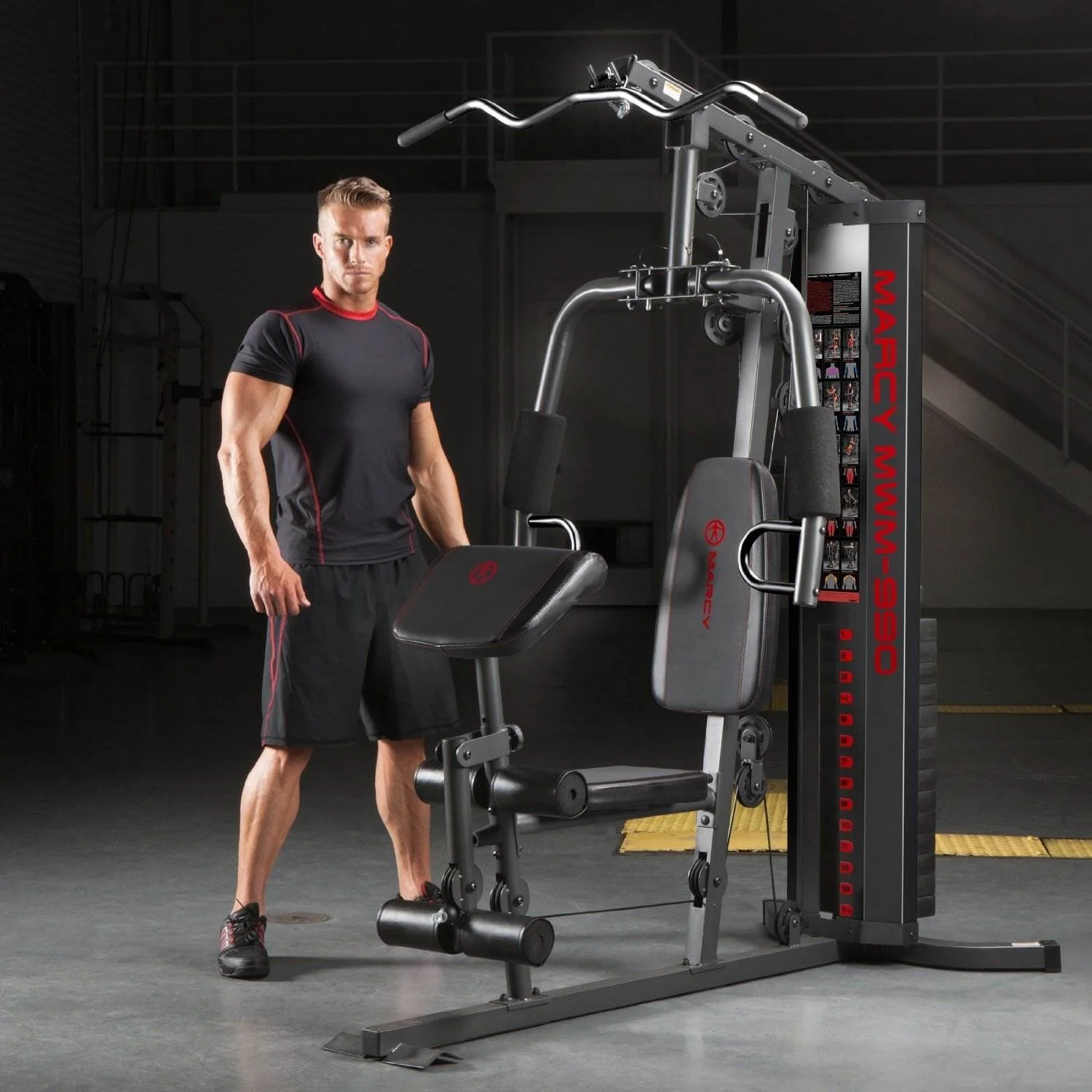 2025 Marcy MWM-990 Thuisgym met 150 lb en Dual Function voor Full-Body Training