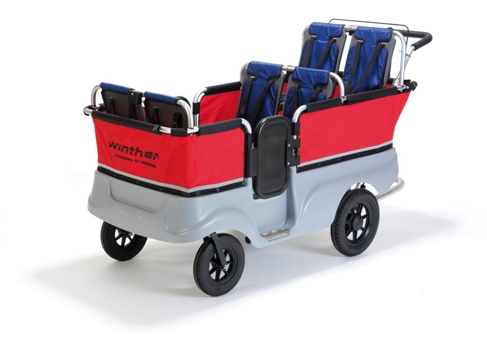 Zwillings-Kombikinderwagen Turtle Kinderbus für 6 Kinder – Krippenbus für Ausflüge