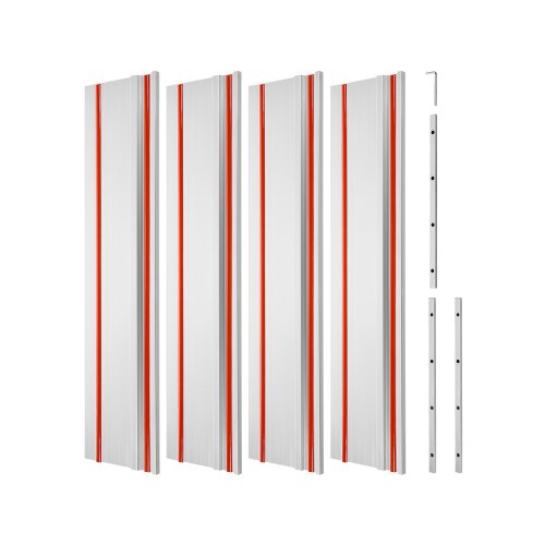 VEVOR Führungsschiene für Tauchsäge Kreissäge 700x180mm 3 Anschlüsse 4er-Set