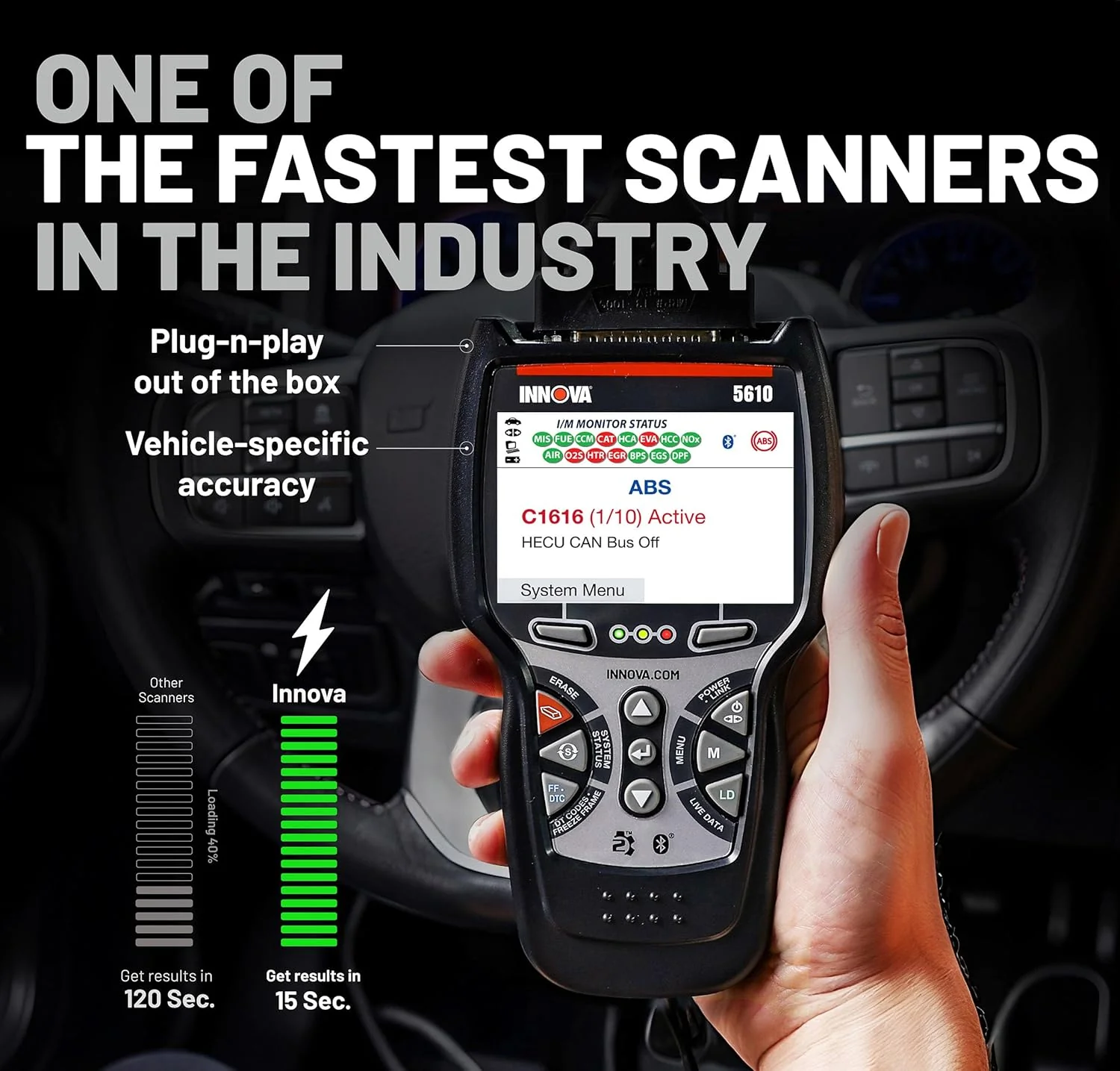 Innova 5610 OBD2 Bidirectional Scan Tool with Updates & Support