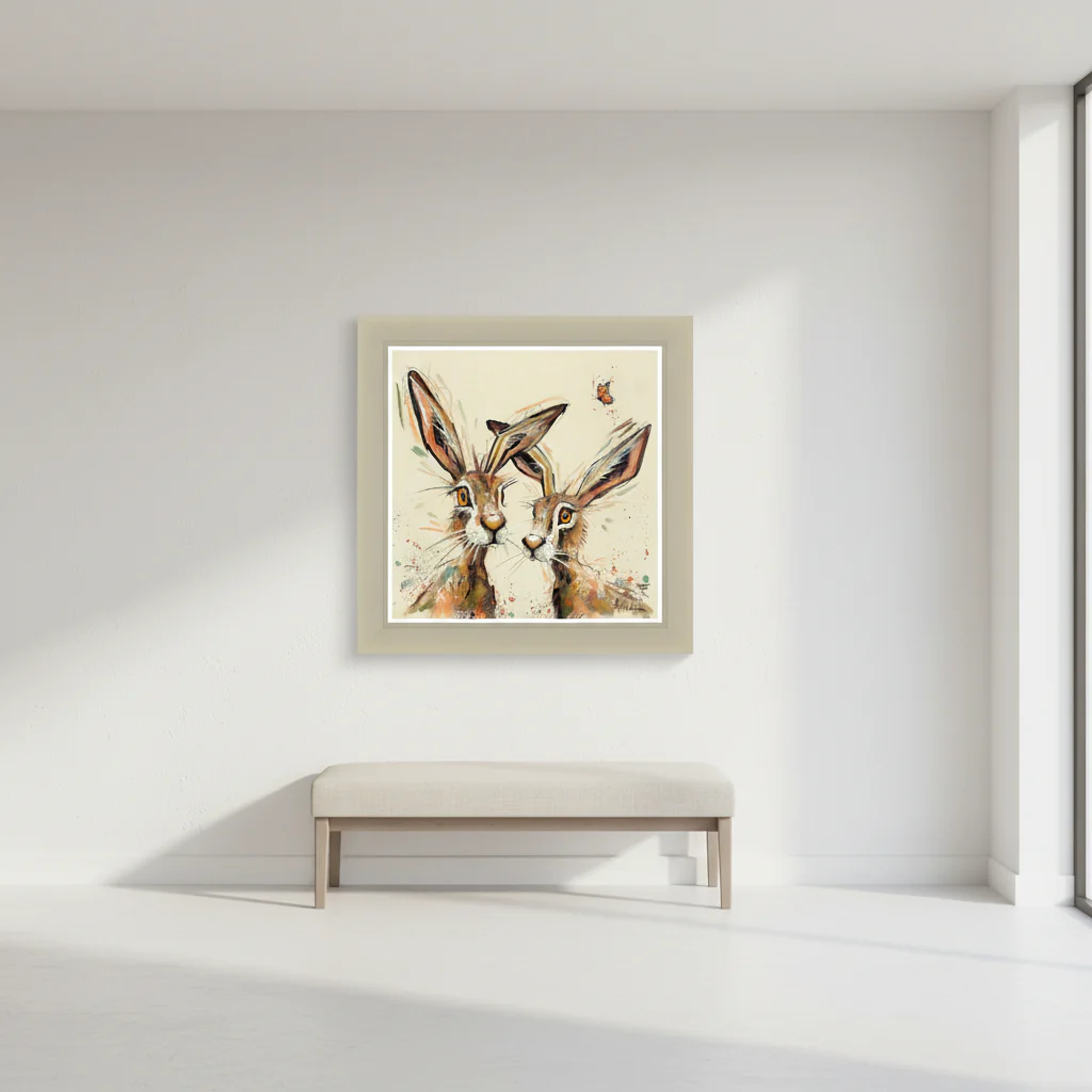Hare and Hare Alike Print | Woodcock & Cavendish