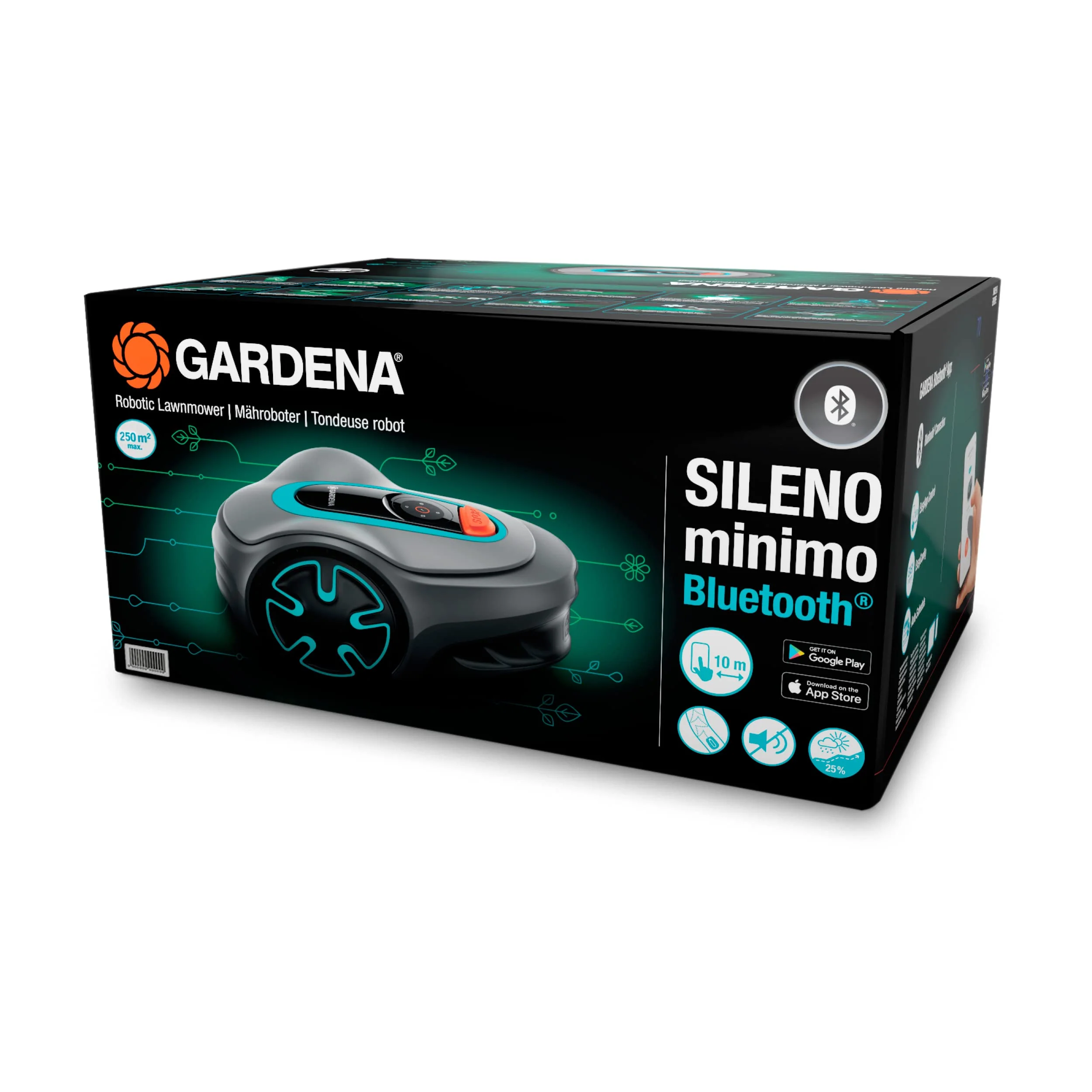 2025 Gardena M?hroboter SILENO minimo 350 m2: Intelligente Robotmaaier met Optimale Connectiviteit, Programmeerbaar via Gardena Bluetooth App (15208-47)
