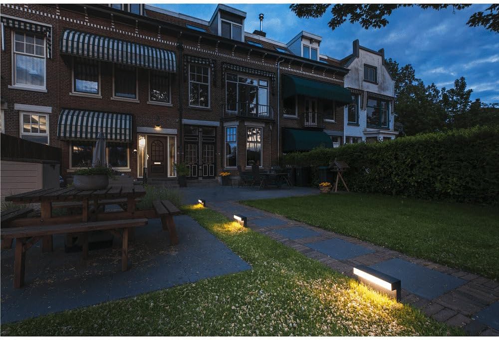 SLV Stehleuchte L-LINE OUT 30 FL/LED Außen-Beleuchtung für Wege, Wände, Eingänge, Outdoor Garten-Lampe / IP65 11.5W 810lm anthrazit, 1003536