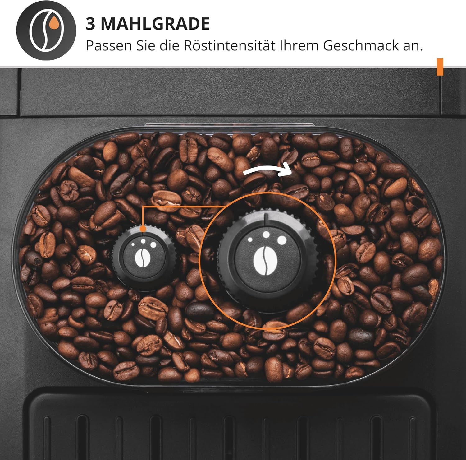 KRUPS Essential Kaffeevollautomat mit Milchaufschäumer – automatische Kaffeemaschine für Espresso, Cappuccino und Kaffee, einfache Bedienung dank LCD-Display, automatische Reinigung, kompaktes Design