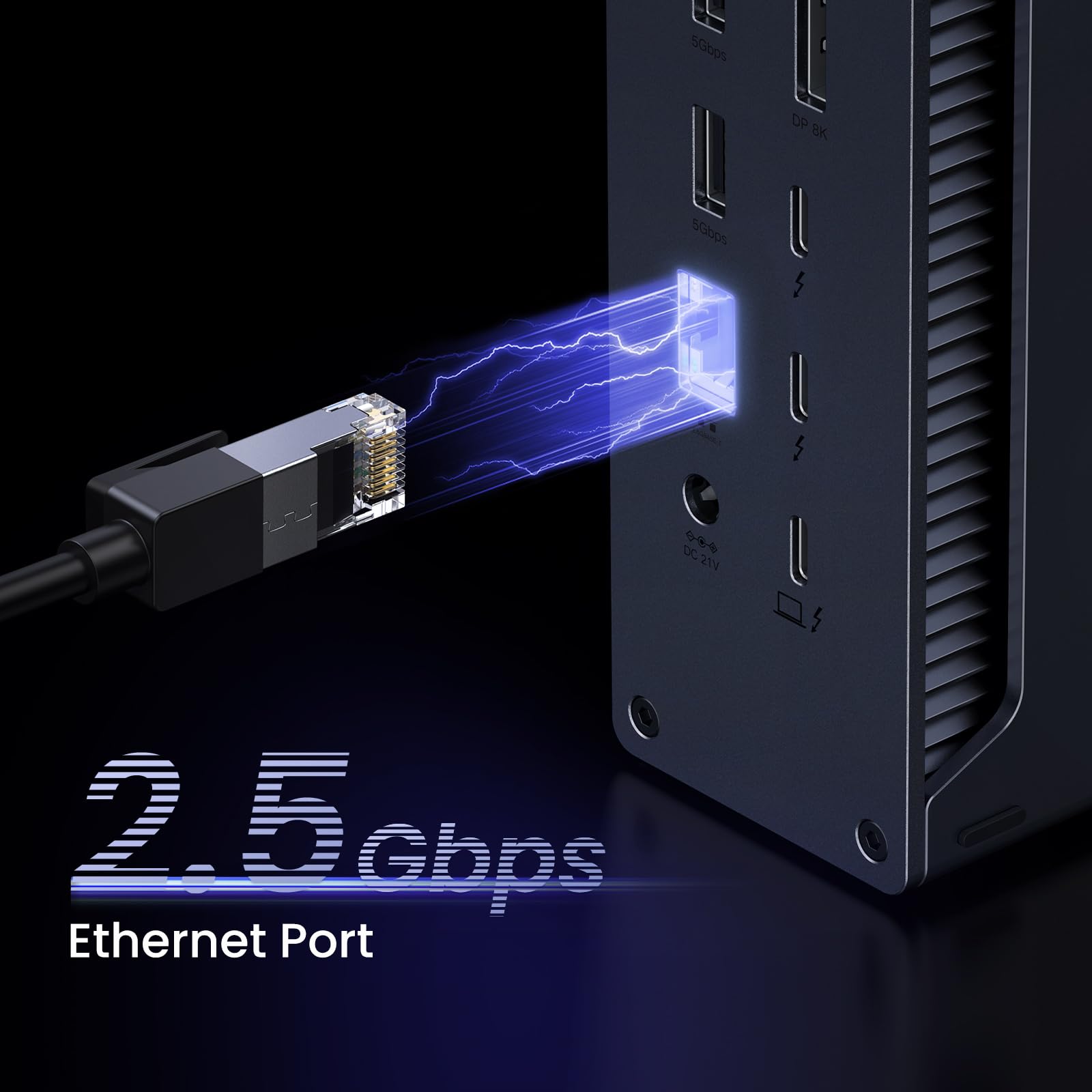 Thunderbolt 4 Dockingstation 13-in-1 mit 90W Aufladen und 40Gbps, Revodok Max 213, Dual 4K@60Hz, 2.5GbE, SD/microSD 4.0