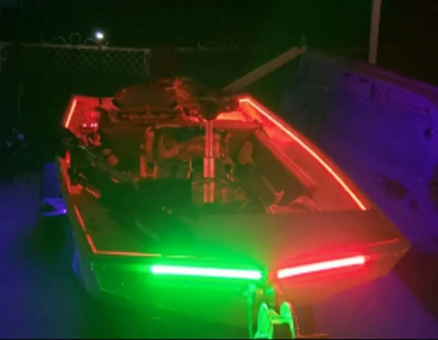 Red & Green Navigation Boat Light Strips, Marine, for Bass, Pontoon, Jon Boats