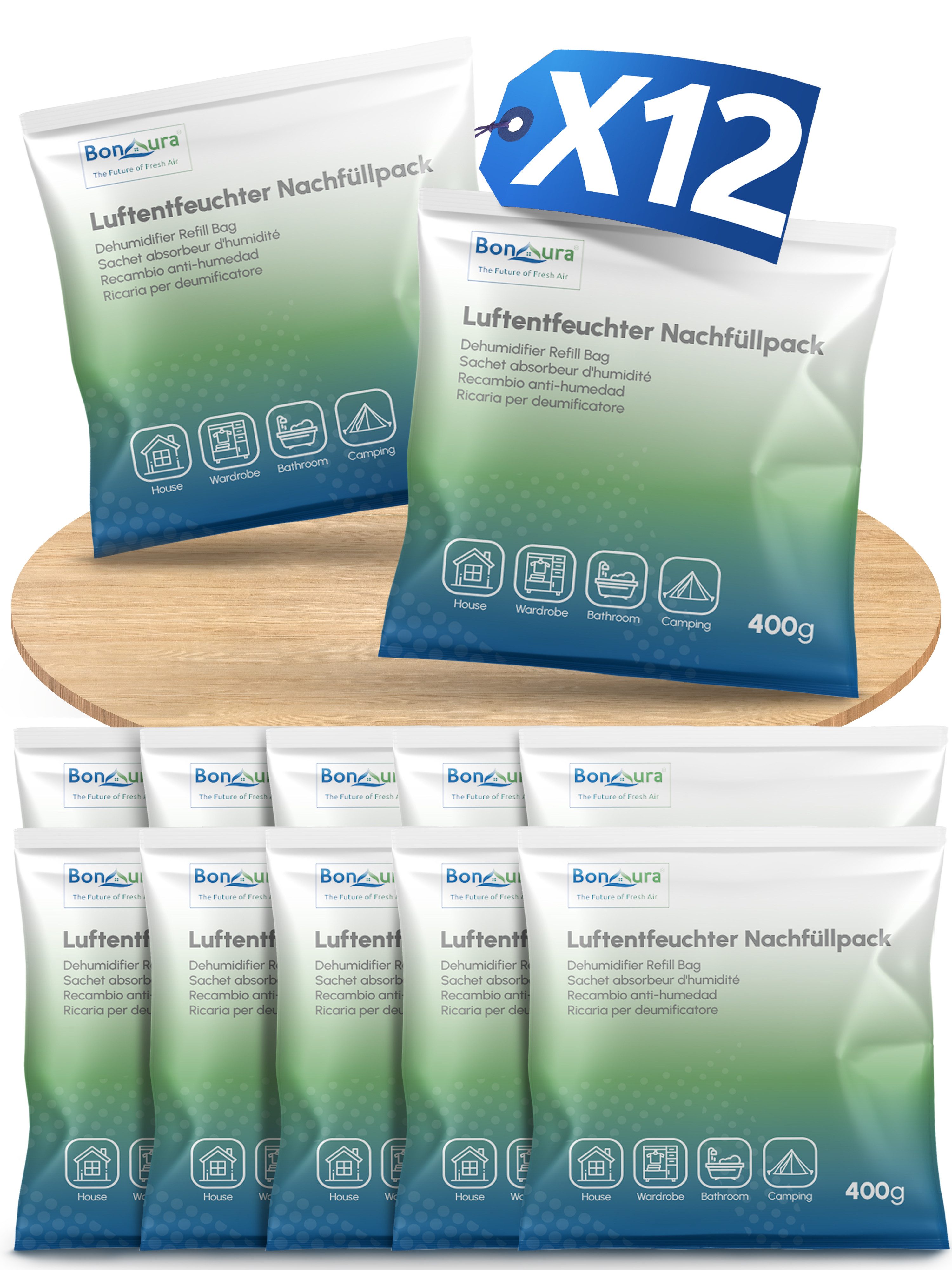 Luftentfeuchter-Nachfüllpack gegen Schimmel und Gerüche