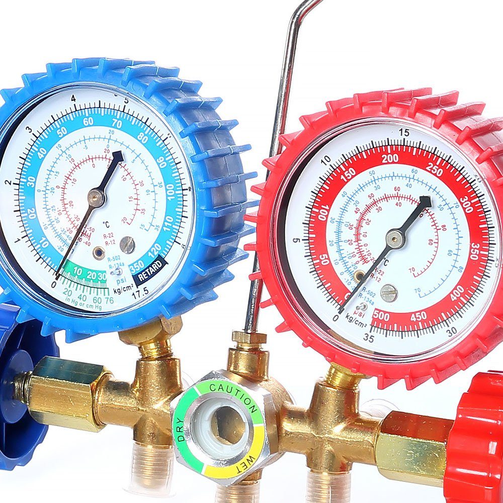 Klimaanlagenschlauch 2-Wege Klimaanlage R134a R22 R12 R502 mit Schlauchset und Schauglas