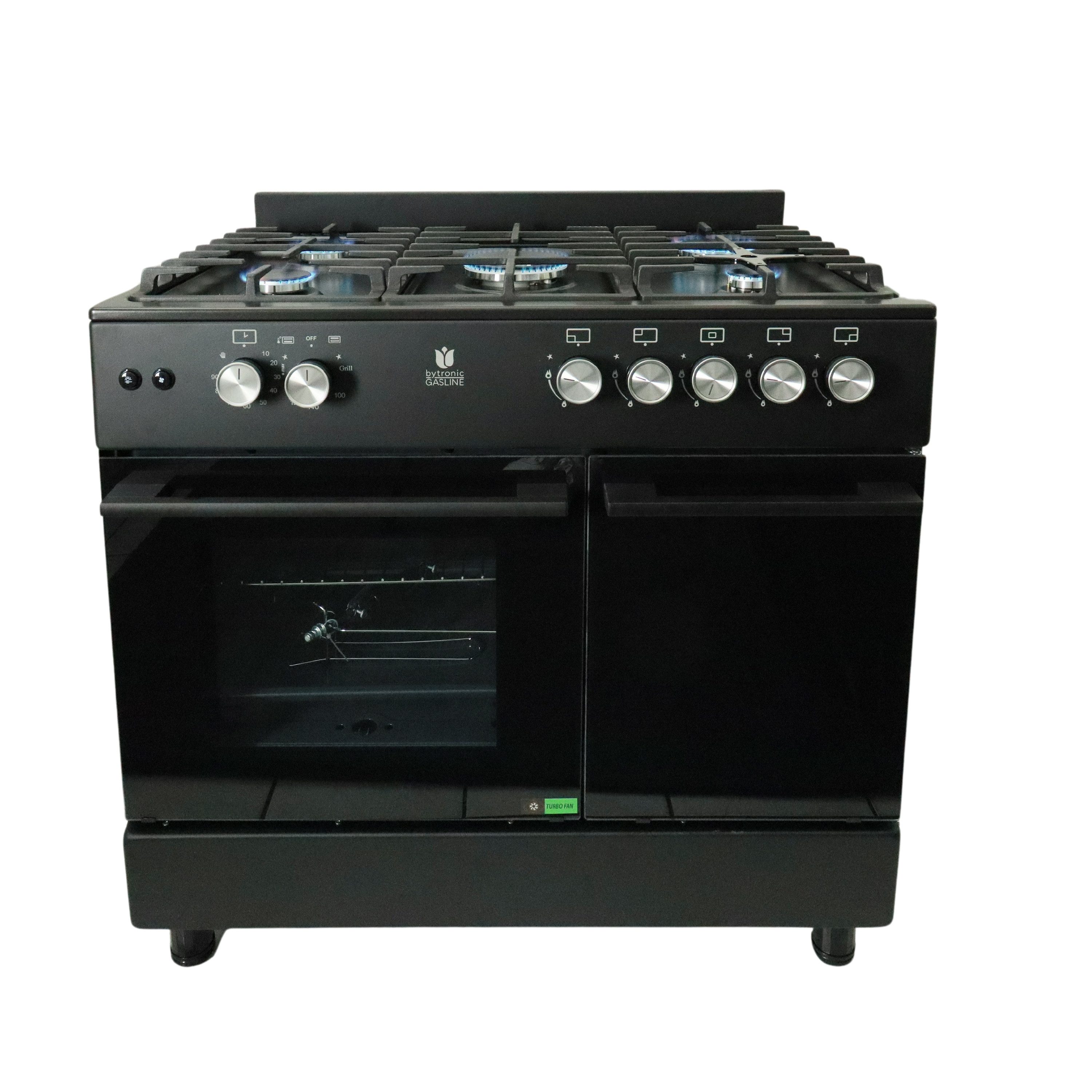 Gas-Standherd mit Gasbackofen und Flaschenschrank GAG90GOXFLB