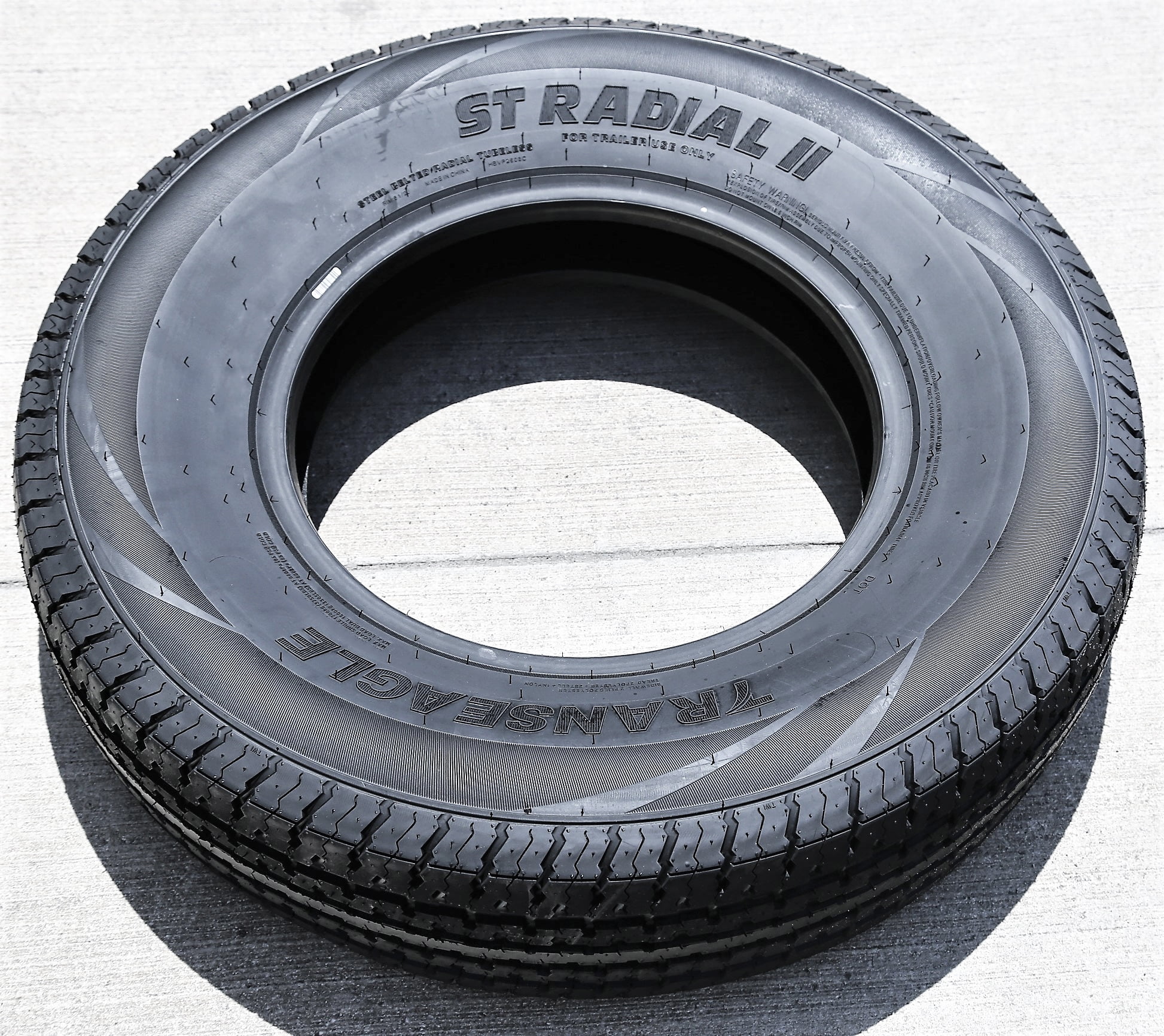 Pair of 2 Transeagle ST Radial II Steel Belted ST205/75R15 205/75R15 107/102L D 8 Ply Trailer Tires