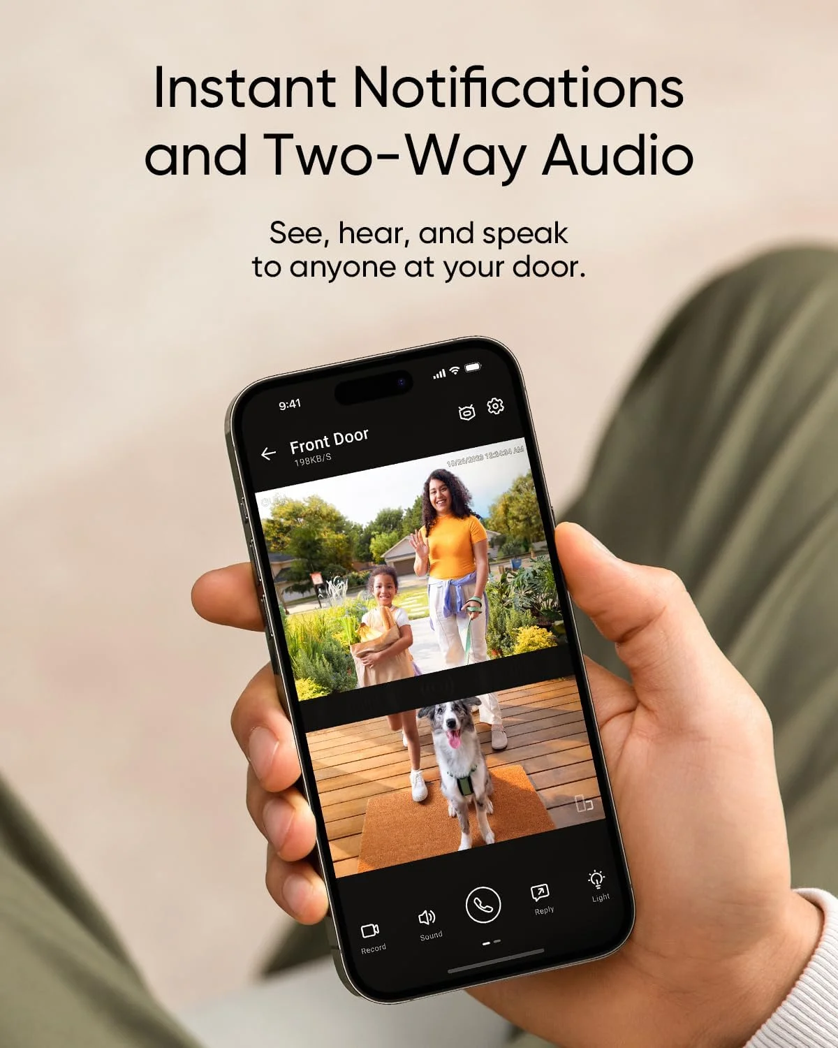 eufy Security Video Doorbell E340, Dual Cameras with Delivery Guard, 2K Camera, Color Night Vision, Wired or Battery Powered, Expandable Local Storage up to 128GB, No Monthly Fee