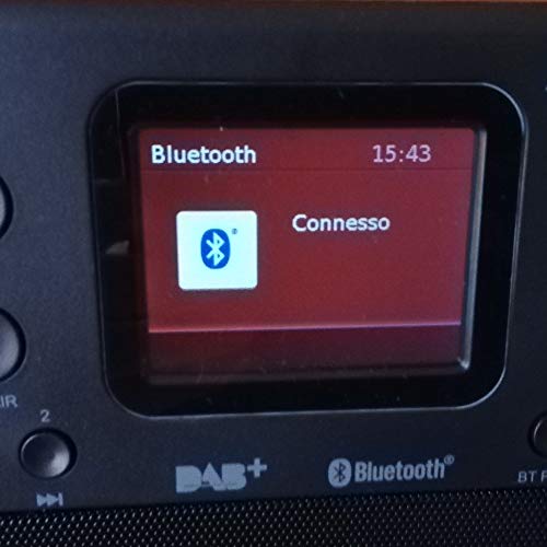 Majestic RT 197 DAB   Radio DAB/DAB /FM, Bluetooth, Display LC, Ingresso AUX IN, uscita cuffie, sveglia 2 allarmi 3 suonerie : Elettronica