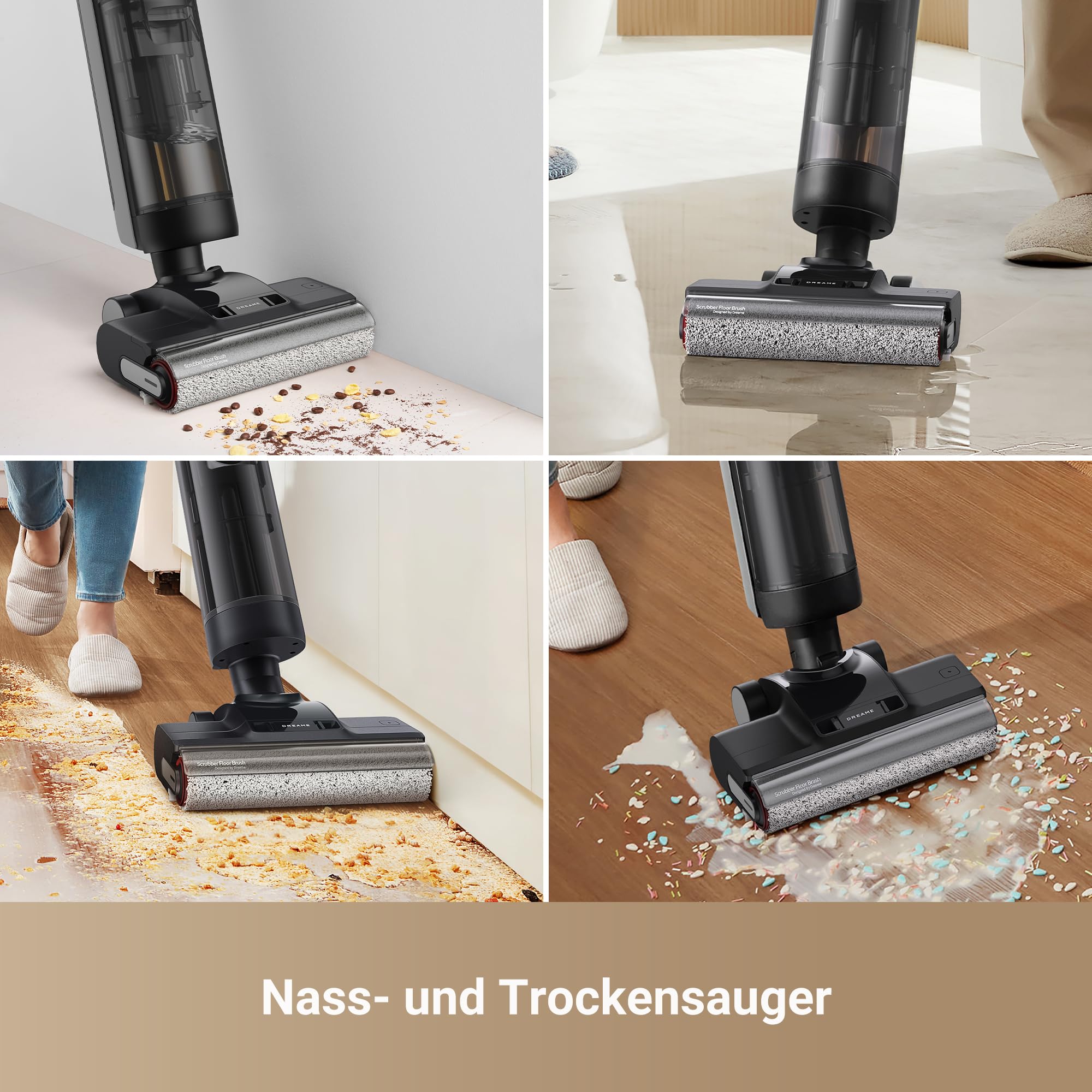 Nass- und Trockensauger H12 Pro Ultra 16.000 Pa Saugkraft 60 °C Bürstenreinigung Doppel-Kantenreinigung 3 Betriebsmodi