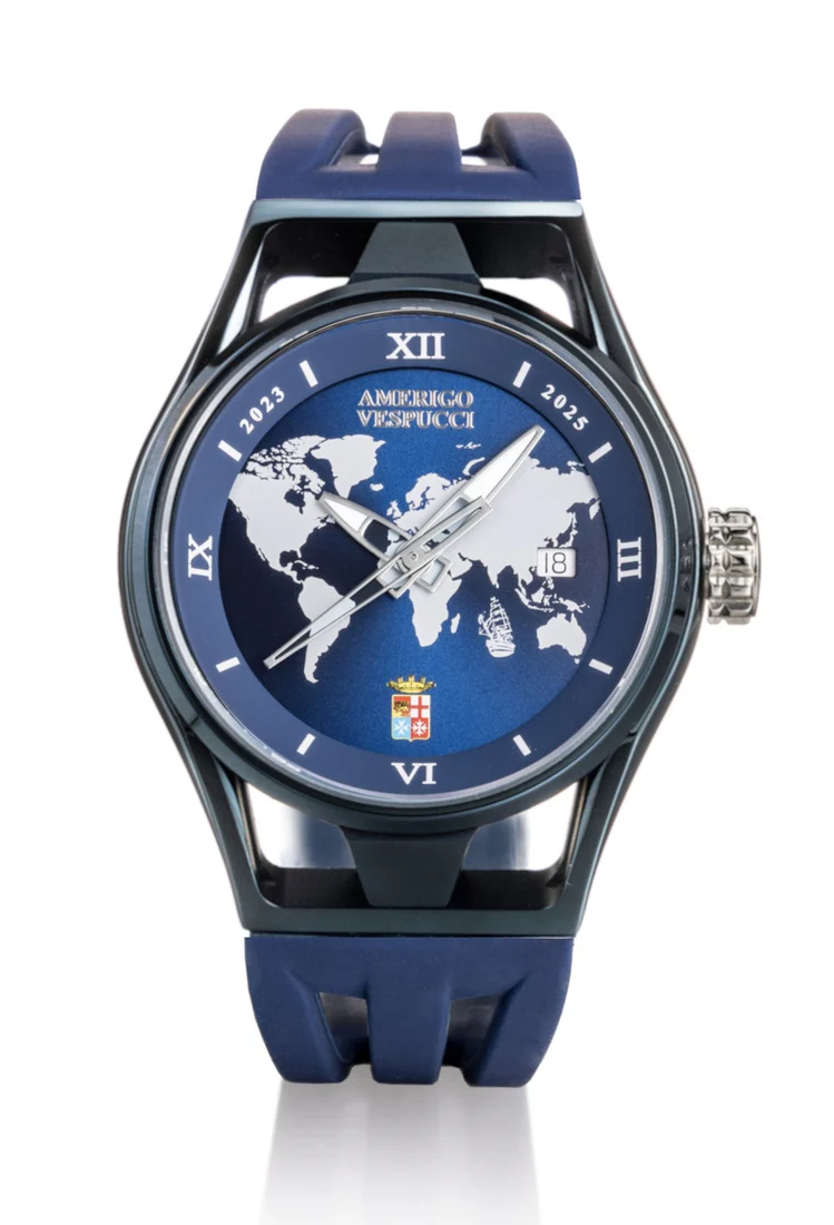 Locman Montecristo Amerigo Vespucci auto PVD blu 0537B02S-BLAMVESB