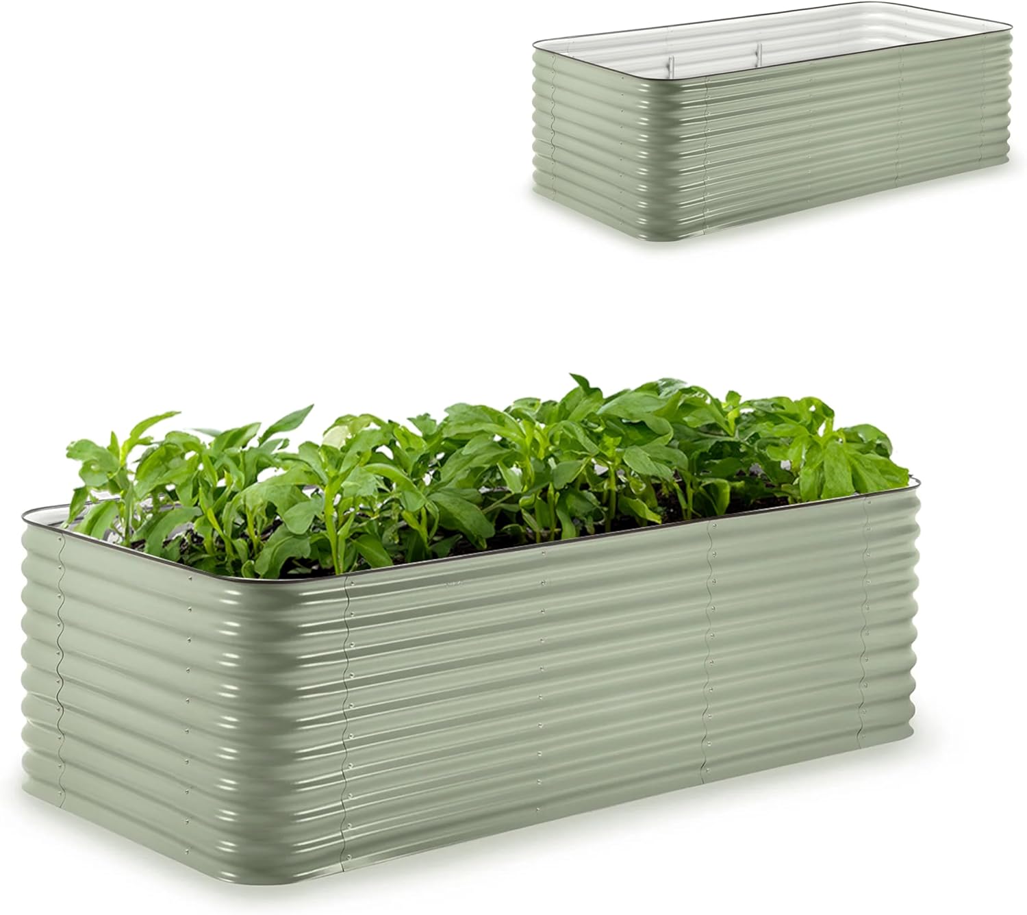 Epic Gardening 5-in-1 Modular Galvanized Raised Garden Bed Kit  29