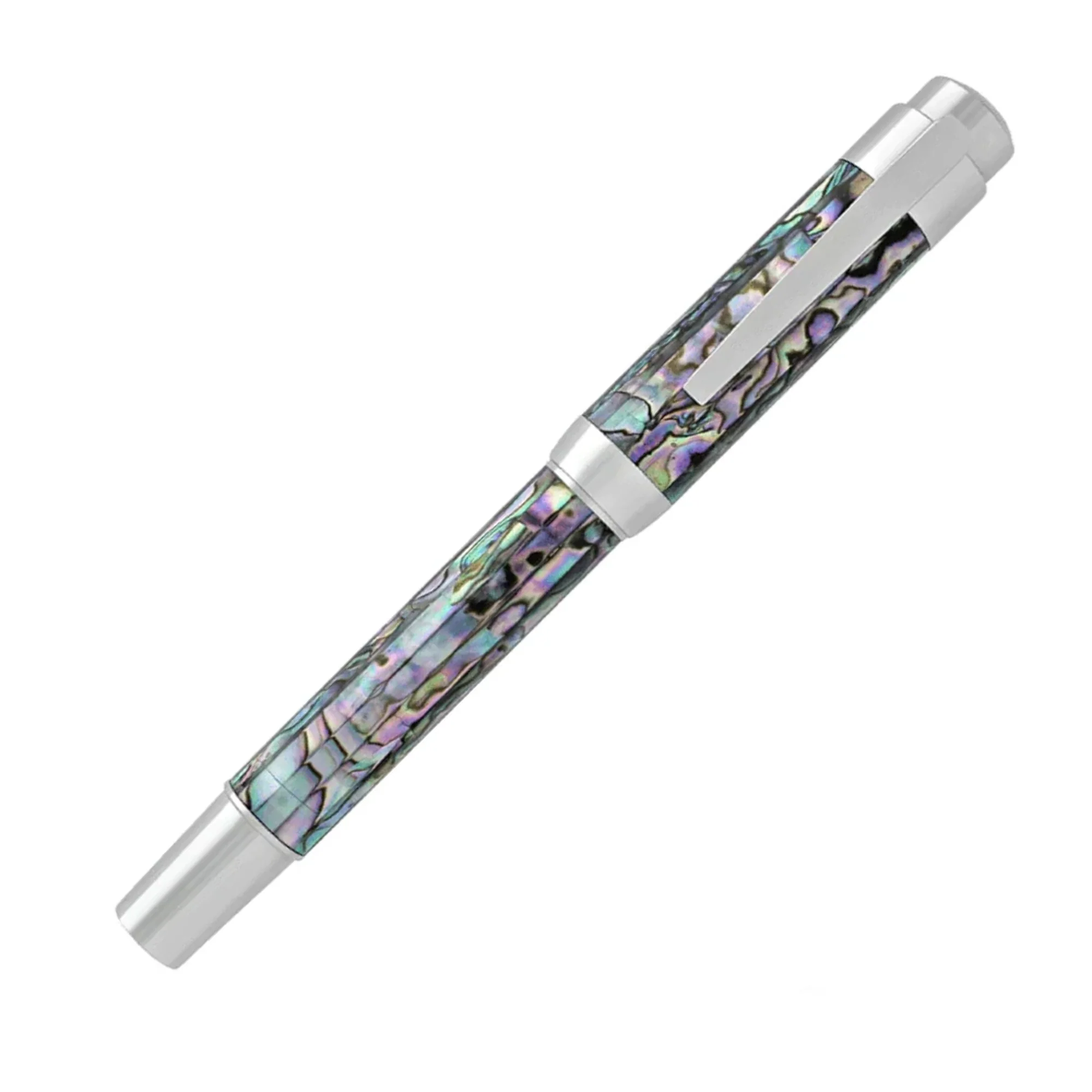 Laban Abalone Fountain Pen - Silver