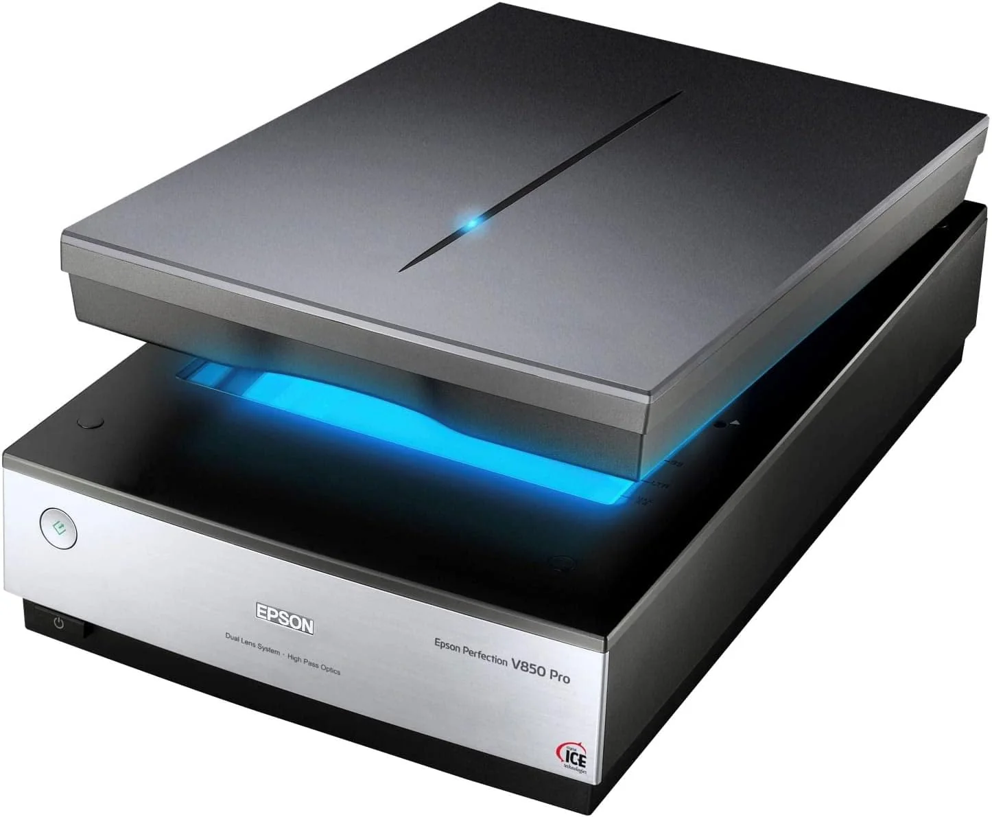 Epson Perfection V850, professionele fotoscanner, scanner voor het digitaliseren van foto's, originelen, dia's en negatieven, flatbedscanner met hoge resolutie, zwart/zilver
