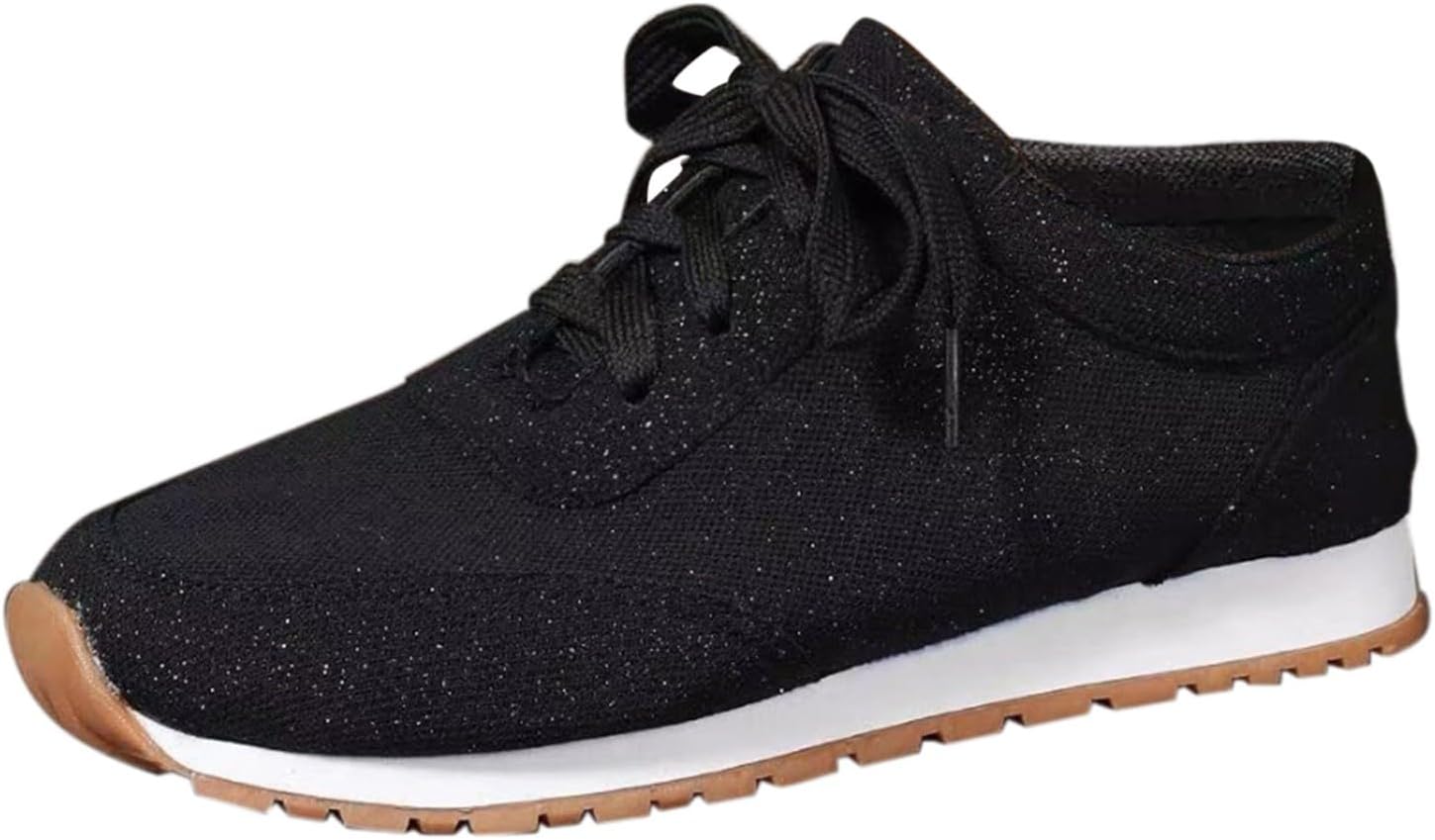 Generico Scarpa Ginnastica Women Sneakers Bianche Women Scarpe da in Stoffa Tinta Unita Primavera e Autunno Inverno Scarpe Sportive da Casual con Bocca Superficiale Scarpa Running Women