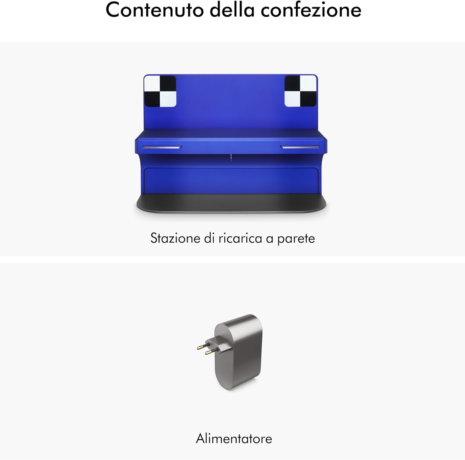 360 Vis Nav™ robot aspirapolvere, spazzola a larghezza completa, progettato per tutti i tipi di pavimento (Blu/Nichel)
