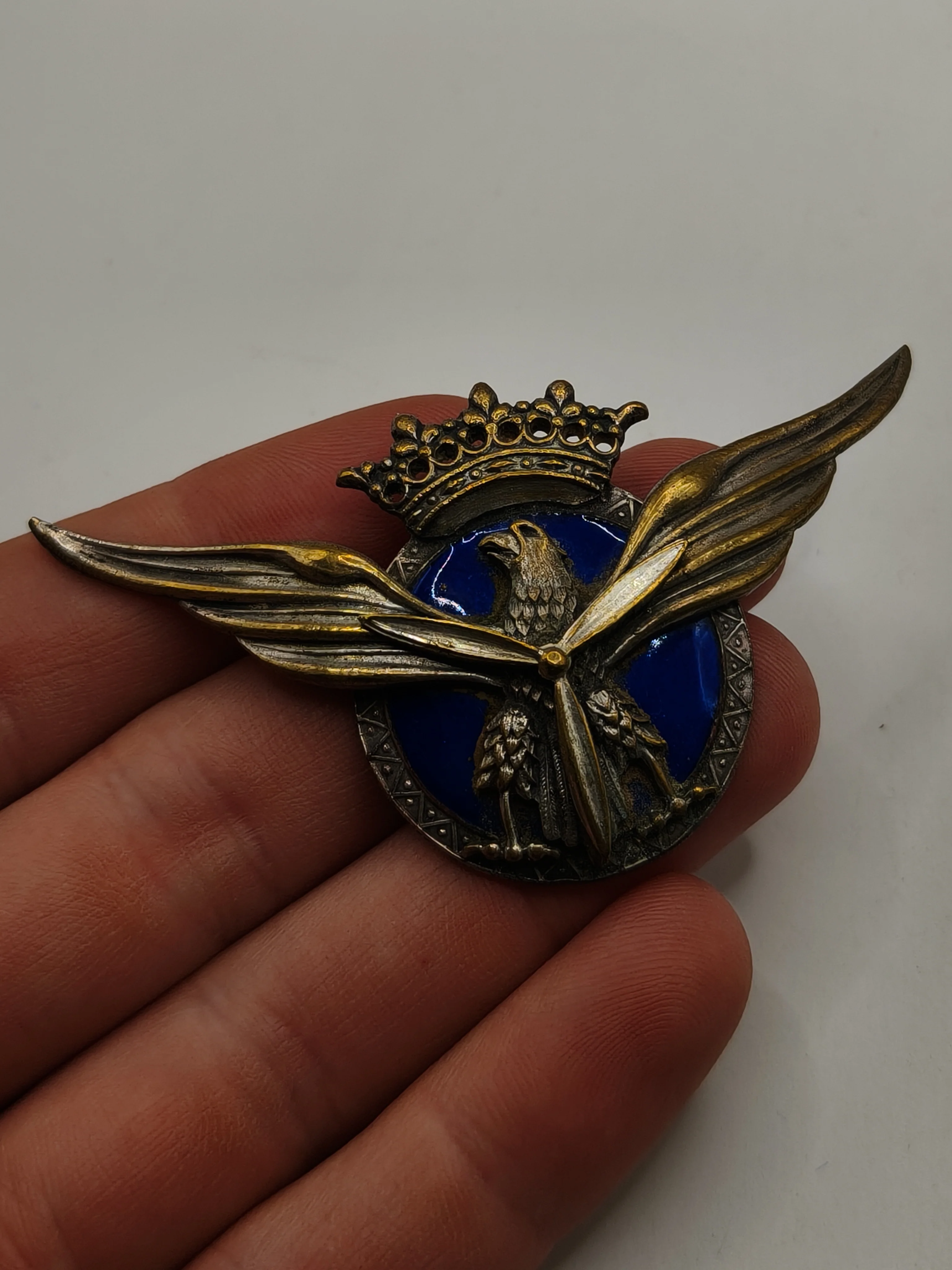 Insignia Rokiski Piloto Civil . ��poca Franco.