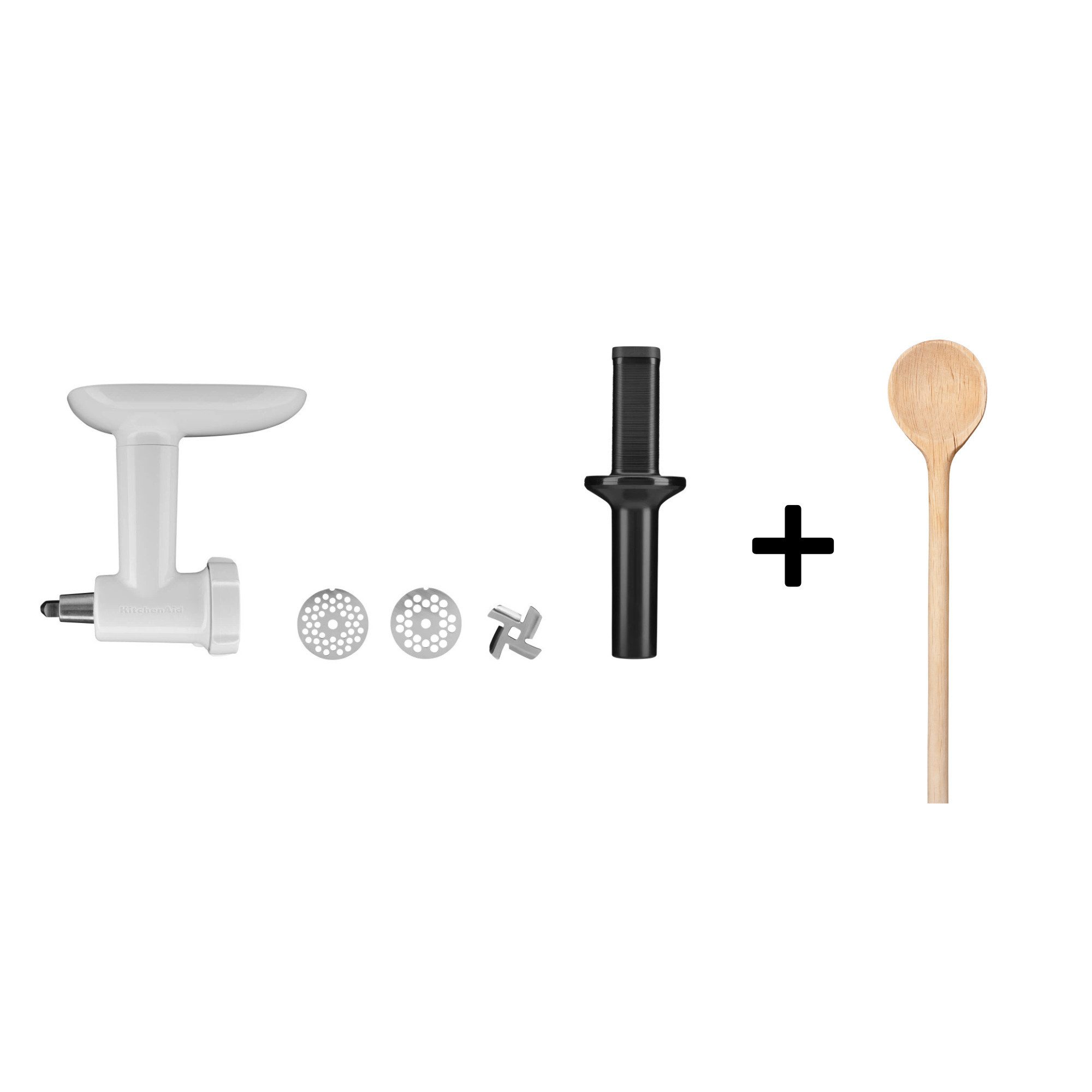 Küchenmaschine KitchenAid Fleischwolf 5KSMFGA Gr. 5 + gratis Holzlöffel