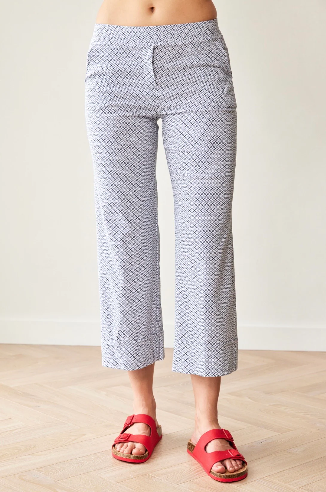 Peruzzi Print Turn up Trousers