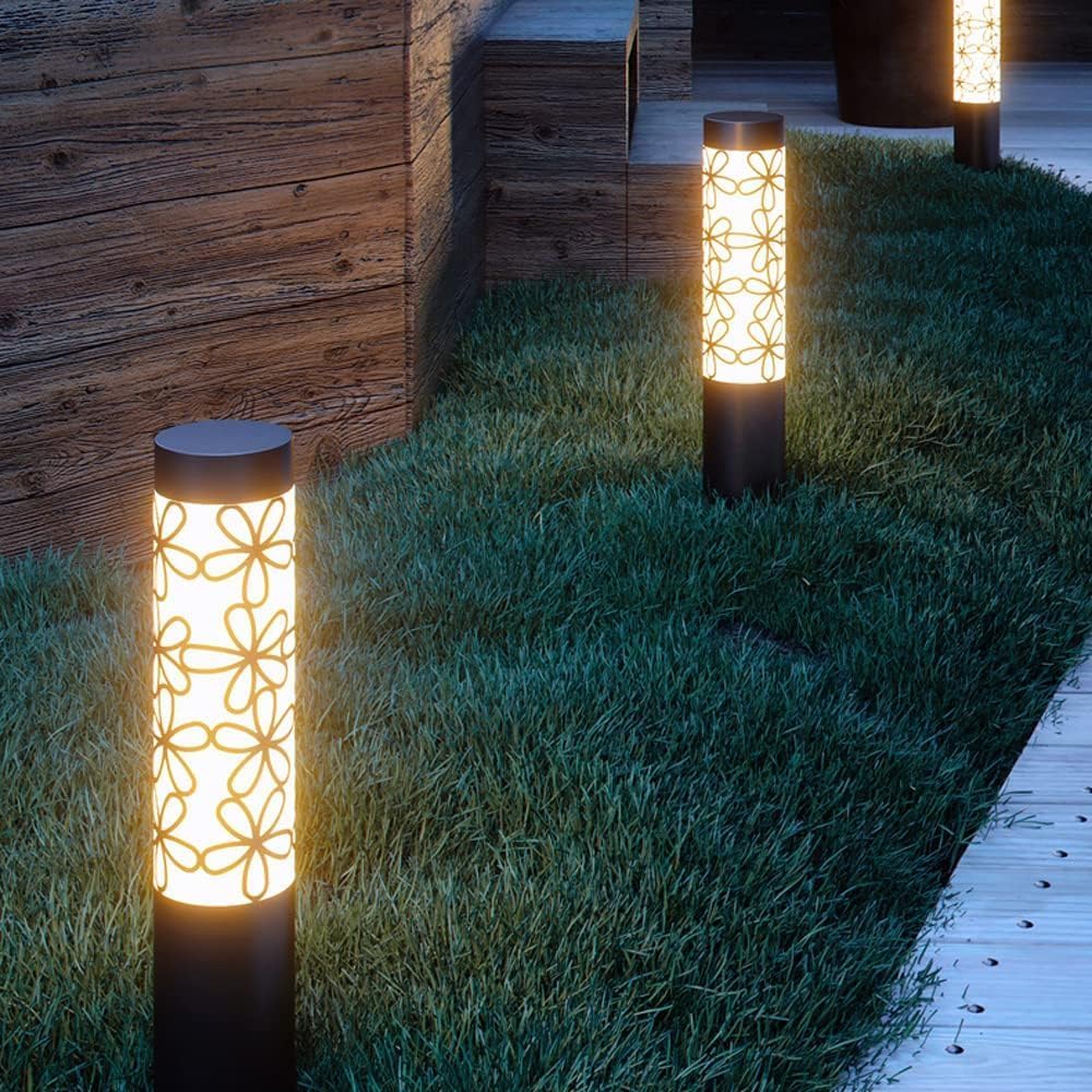 Moderne wasserdichte LED-Rasenlichter, 78,7 cm, für den Außenbereich, IP55-bewertet, stilvolle Gartenleuchten für Terrasse, Terrasse und Landschaftsbeleuchtung.