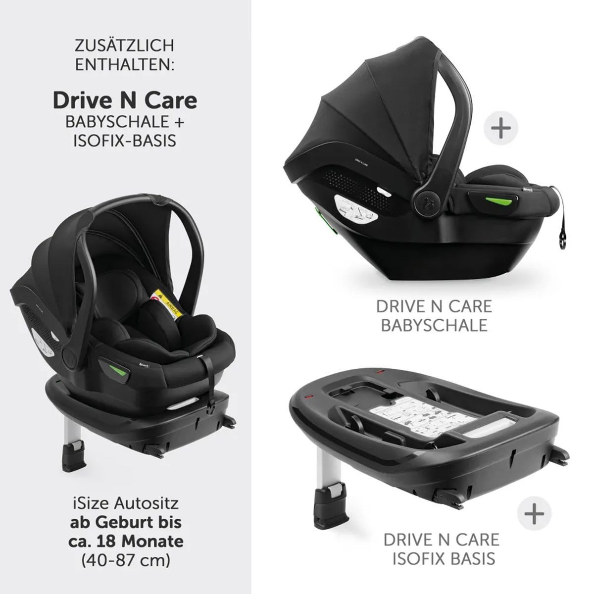 Kombi-Kinderwagen Vision X Trio Set - Melange Rose