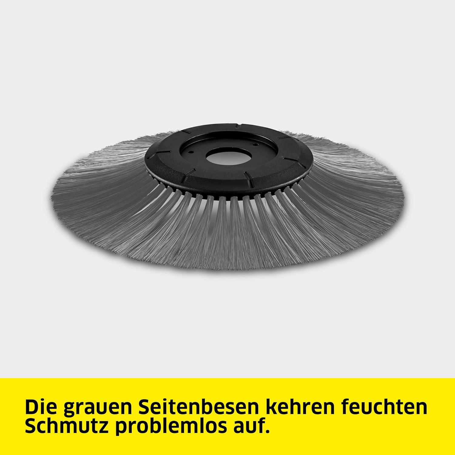 Kärcher Kehrmaschine S 3 Twin 2-in-1, Arbeitsbreite: 650 mm, bis zu 1.800 m²/h Fläche, Kehrgutbehälter: 16 l, Gewicht: 9,7 kg, 2 Seitenbesen für trockenen Schmutz, 2 Seitenbesen für feuchten Schmutz