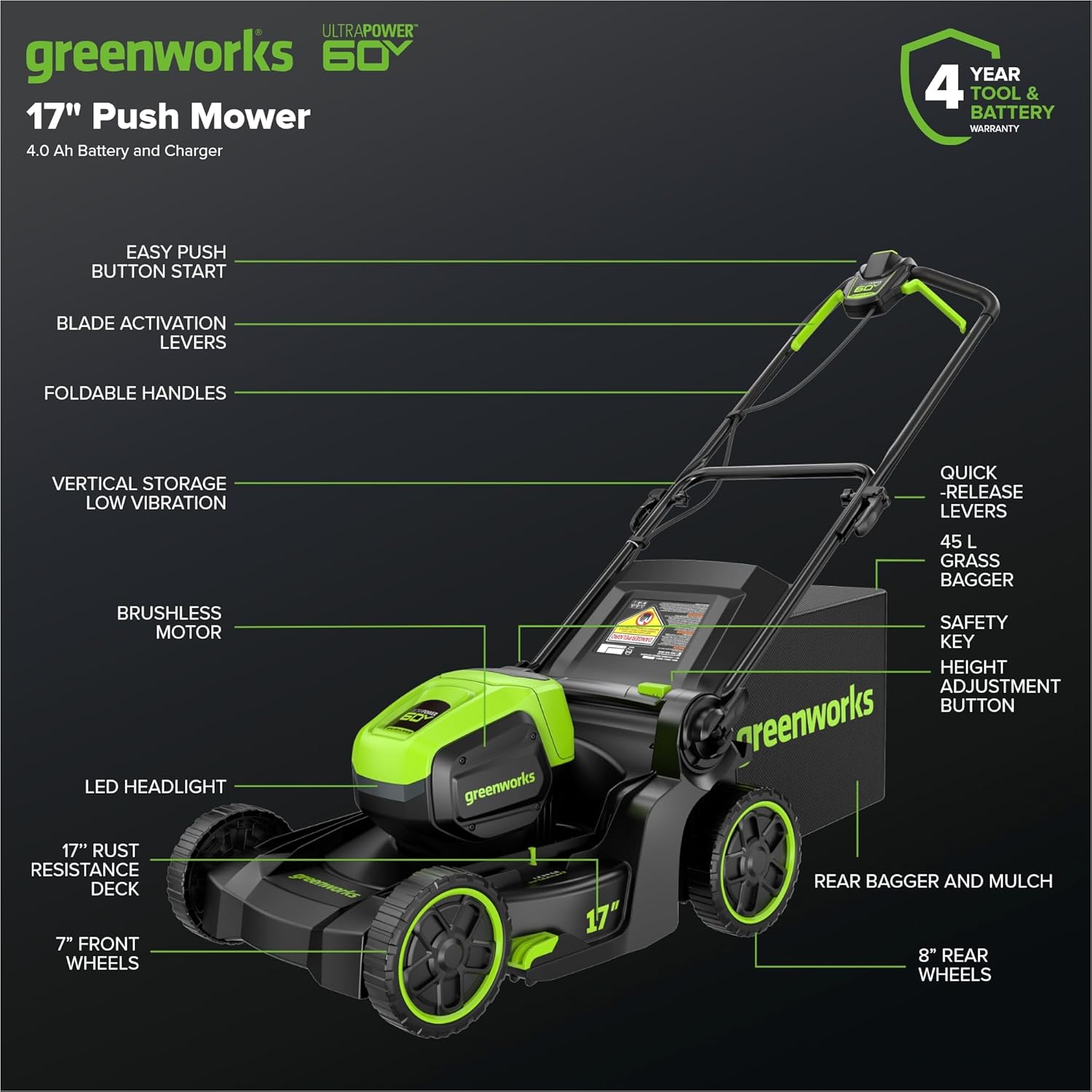 Greenworks 60V 17