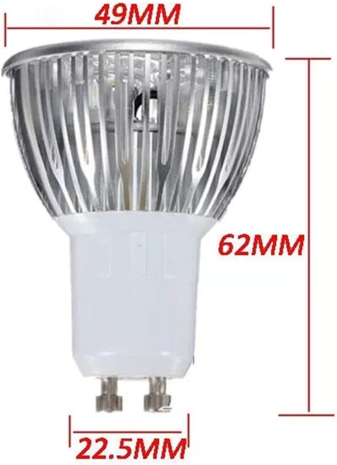 Warmweiß, 10 x GU10, 9 W, 3 LEDs, Spot, Lightt, Leuchtmittel, AC85 – 265 V