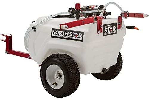 NorthStar 21 Gallon Tow Behind Trailer Sprayer, 2.2 GPM, 12V, Boom Broadcast & Spot Sprayer